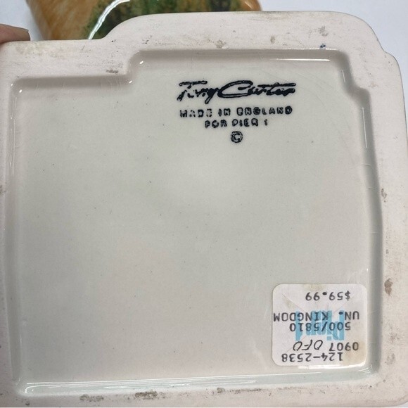 Tony Carter Tea Shop Teapot Pier 1 Carters of Suffolk Made in England Vintage - Picture 13 of 15